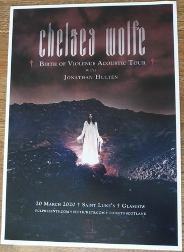 Chelsea wolfe concert - chelsea, poster
