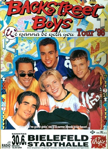 Backstreet boys 1996 - boys, bielefeld