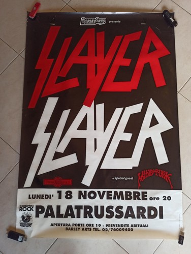 Slayer original konzert poster - slayer,