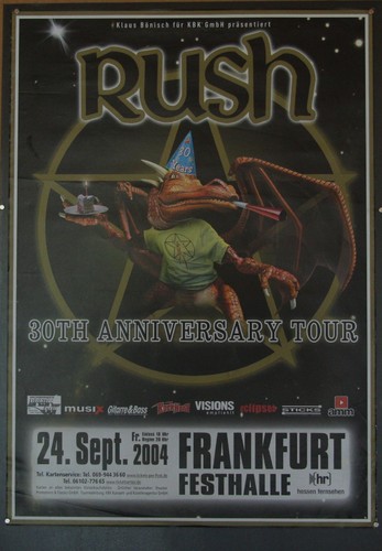 Rush original concert poster - rush,