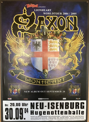 Saxon original concert poster - saxon,