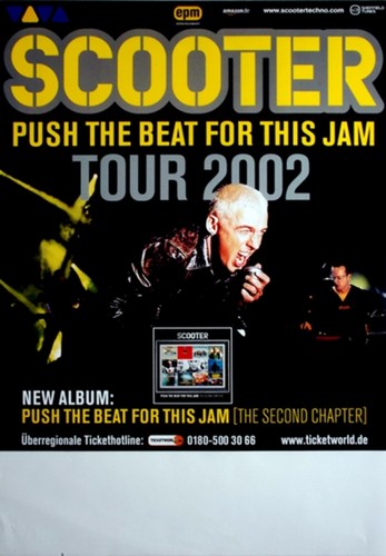Scooter 2002 plakat live - scooter,