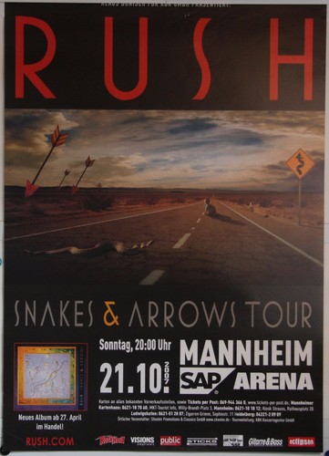 Rush original concert poster - concert,