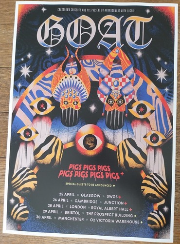 Goat concert poster - goat, –