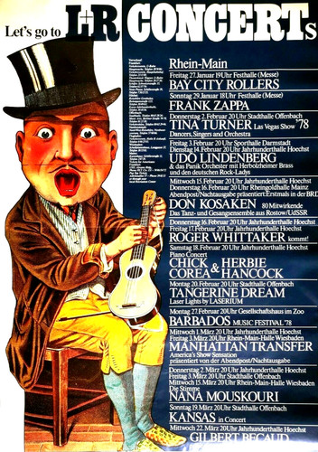 Concert zappa 1978 - concert's, ffm