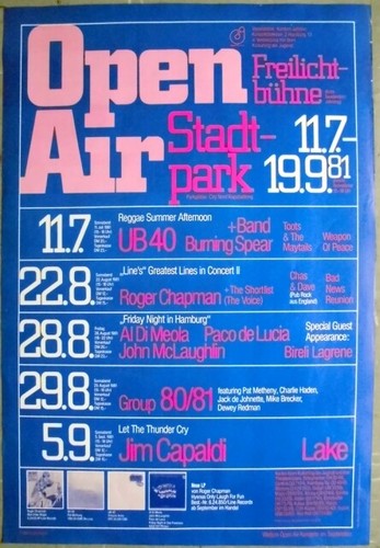 Stadtpark 1981 concert - -,