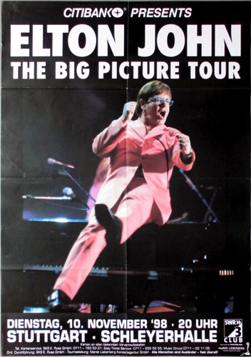 Elton john 1998 - elton, plakat