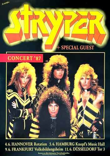 Stryper 1987 tour - stryper,