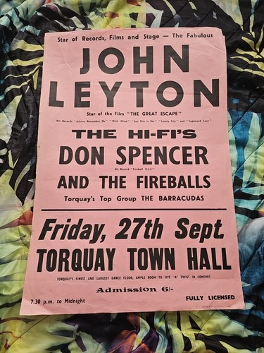 John leyton concert poster - john,