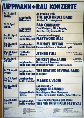 Concert blau 1977 tour - -,