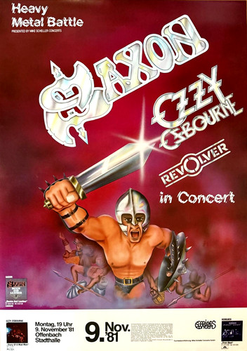 Saxon ozzy osbourne 1981 - saxon,