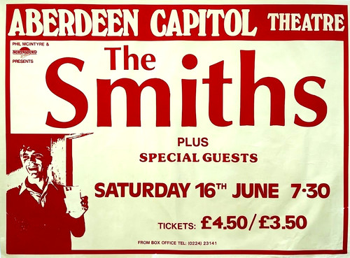 The smiths 1984 concert poster - the,